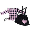 Pink checkered w/ skirt